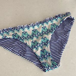 Vineyard vines small bikini bottom reversible striped ruffle swim swimsuit